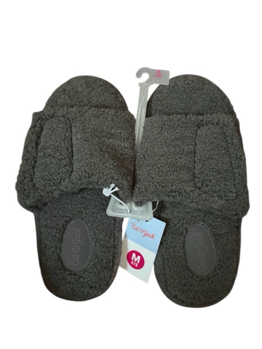 2 PAIR Cat & Jack Kids' Dark Gray BUNDLE Sz M 2/3 RETAILS $44